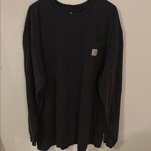 Carhartt Men's Black Long Sleeve Shirt 3XL tall original fit